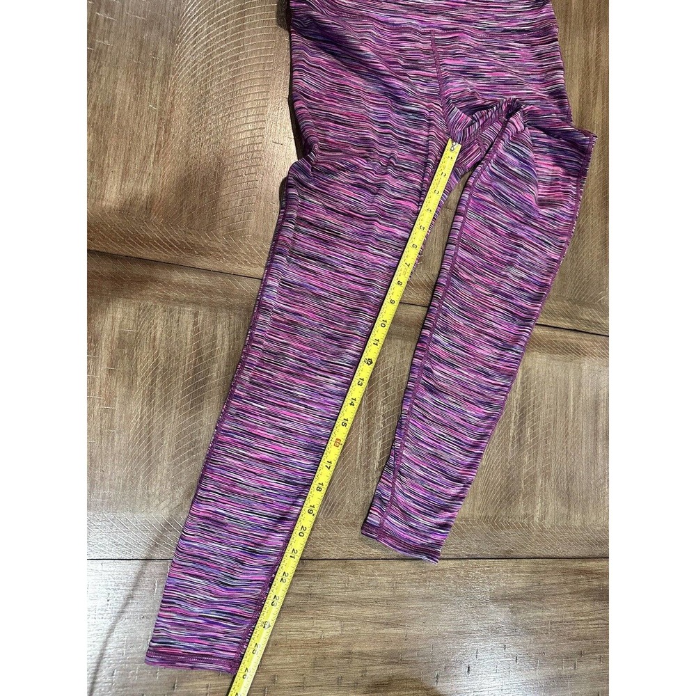 Prana Caraway Grapevine Space Dye Leggings Striped Yoga Pink Womens Size M - Picture 8 of 14